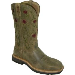 New In Box Twisted X Women's Steel Toe Lite Cowboy Safety Work Boots