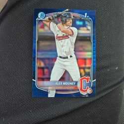 Alex Mooney 2025 Bowman Blue Reptilian 111/150