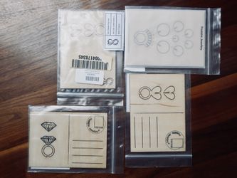 4X Found by Fab Postable Ring Circles Diamond Heart new