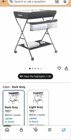 Maydolly baby changing table