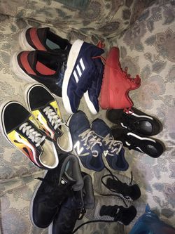 Vans, Skechers , and addidas in good condition none ripped size 4 and 4 and a half