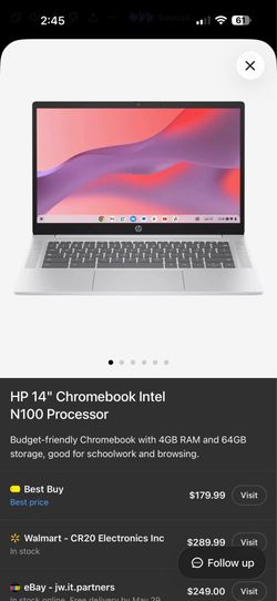 HP Chromebook Laptop