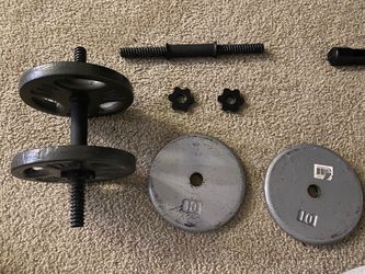 2 Dumbbell weight set