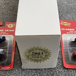 Rare 2003 Gold Sunoco Truck with Low Serial Number and Additional Cars