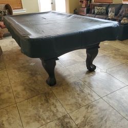 Solid Wood Pool Table Custom Made 
