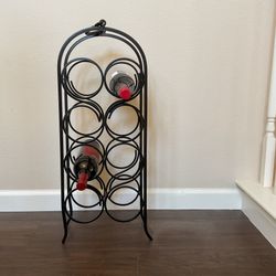 Metal wine rack