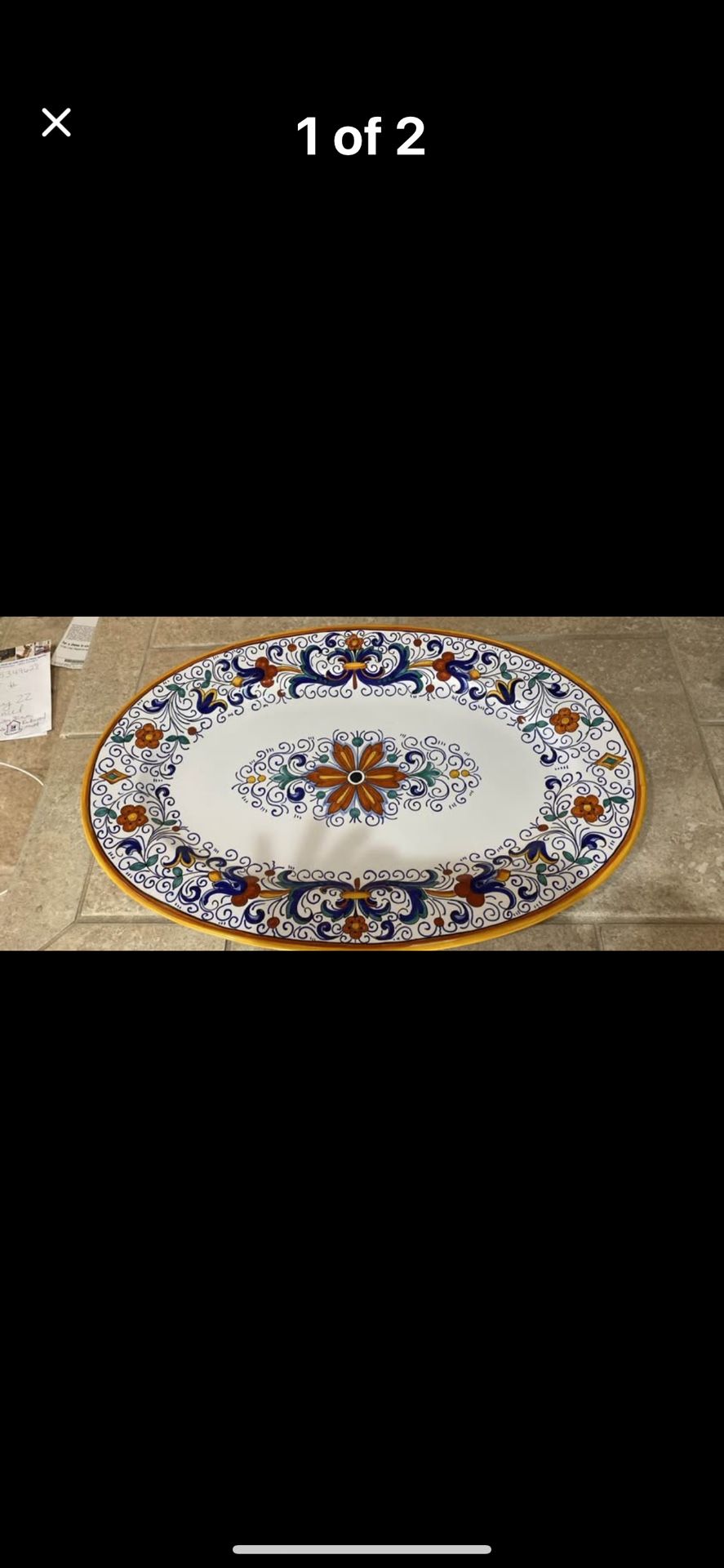 21 Inch Deruta Italian Platter