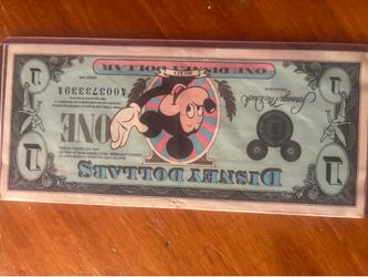1990 Disney Dollar $1 Mickey Mouse – Vintage Collectible Selling a vintage 1990 Disney Dollar featuring Mickey Mouse.