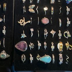 Beautiful New Fashion Costume Jewelry RINGS —4 For $10