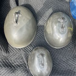 Collection of 3 Shaw and Fisher Oval Meat Dishes Rare Antiques