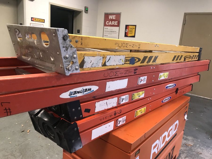 Werner fiberglass ladders .. 1 6ft 2 8ft and 2 10 ft