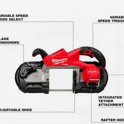 M18 FUEL 18V Lithium-Ion Brushless Cordless Deep Cut Band Saw Includes Battery And Battery Charger
