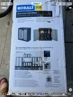 Kobalt 28-in 2-Door Wall Cabinet