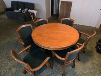 Wood Dinning Room Table With Chairs