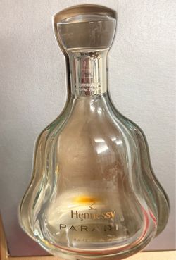 Empty decanter for Hennessy Paradis Rare Cognac