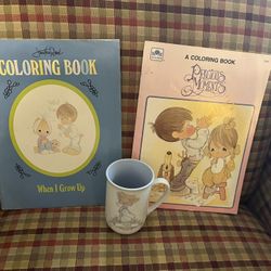 Precious Moments 1990 And 1983 Coloring Books 