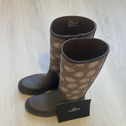 Coach rain boots