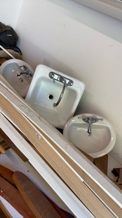 3 Sinks With Faucets