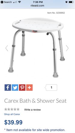 Bath shower seat
