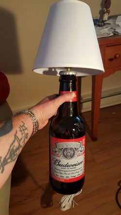 BIG custom glass beer bottle lamp