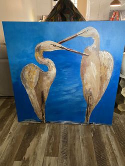 Large bird painting