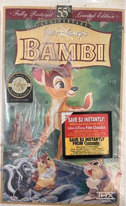 Walt Disney's Bambi 55th Anniversary Limited Edition VHS