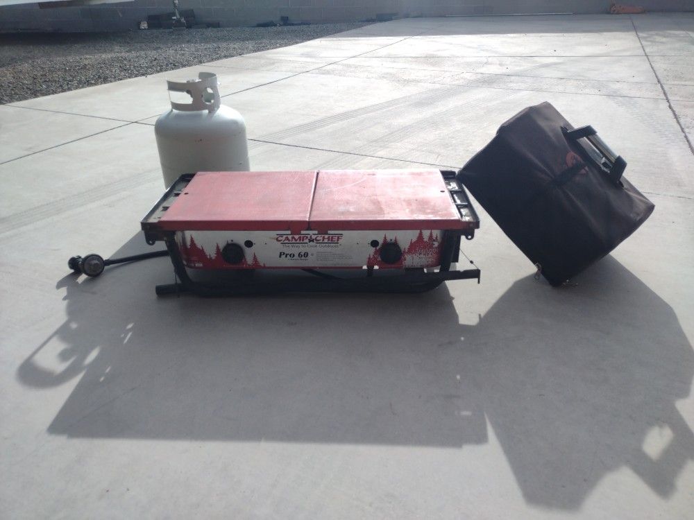 Camping Stove - Camp Chef Pro 60 2 burner range with propane tank.
$125 OBO