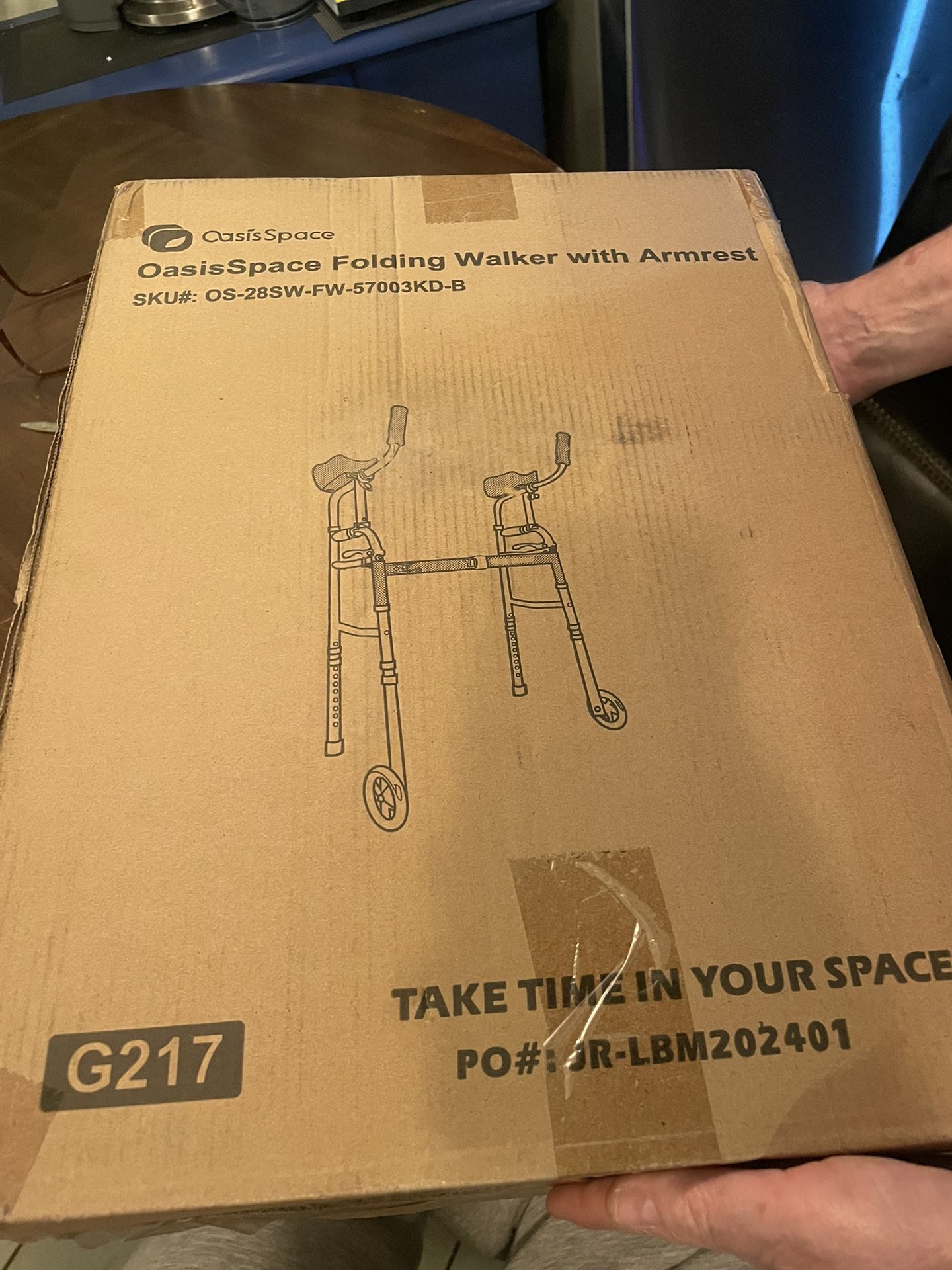 New Folding Walker With Armrest