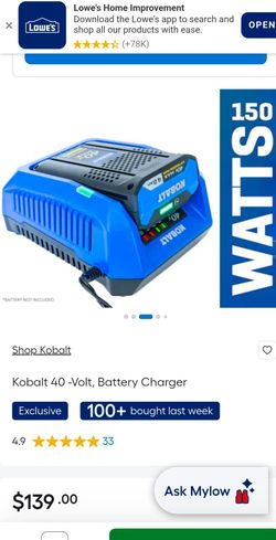 Kobalt 40-Volt 150-Watt Battery Charger