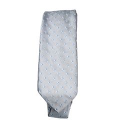 Vintage Christian Dior Cravates Silver Blue Tie