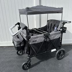 New Grey Jeep 4 Seater Stroller Wagon/ 4 Seater Wagon/ Large Wagon 