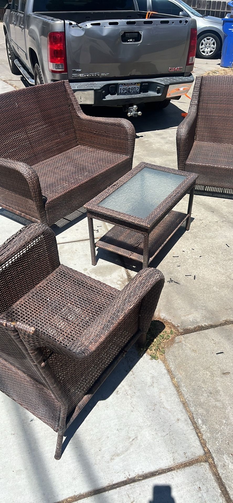 Wicker Outdoor Patio Set