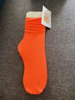 Orange halloween socks