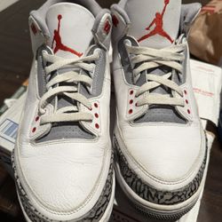 Jordan 3 Fire Red Size 13M No Box