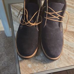 Navy blue and brown  Suede Chukka Boots Size 10