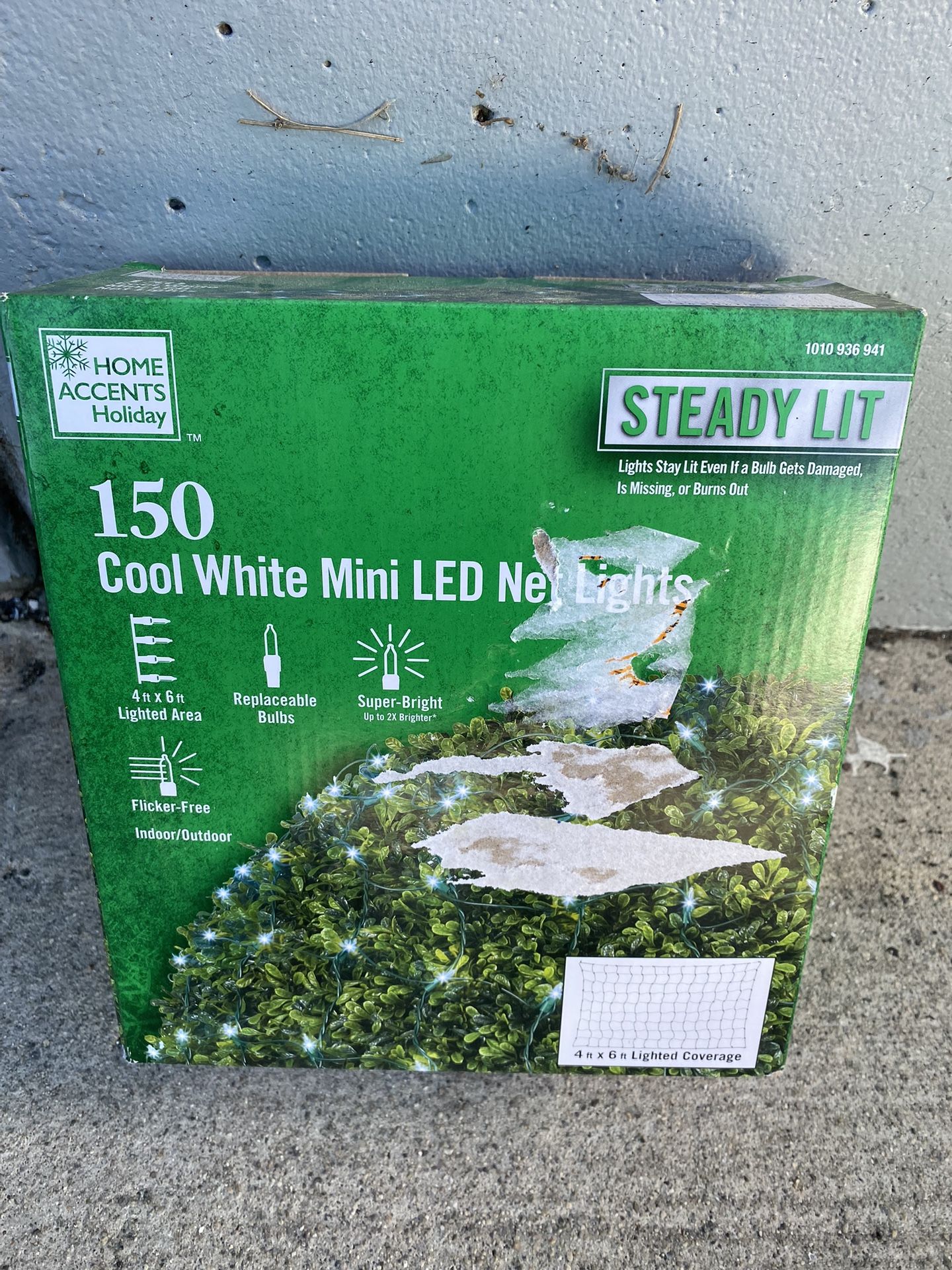 New Christmas Holidays Lights 150 Cool White Mini Led Net Lighs 