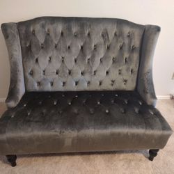 Loveseat green/gray