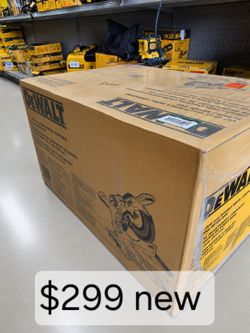 DEWALT 12-Inch Double Bevel Sliding Compound Miter Saw 15 Amp Corded with Material Clamp