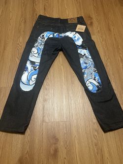 Evisu Blue Koi Carp Jeans