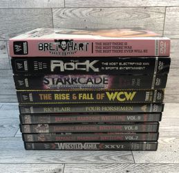 9 WWF DVD LOT WWE WCW + Rare Japan Wrestling Collector for Sale in