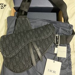 Dior Saddle Bag (Black Oblique Jacquard) for Sale in Queens, NY - OfferUp