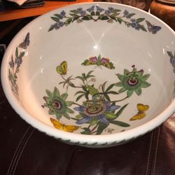 Very Large And Deep  The Botanic Garden Circa 1972 Ceramic Bowl.             