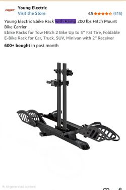 Young Electric 2 Ebike rack 200lbs.