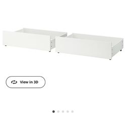 Ikea Malm Underbed Storage Drawers (2)