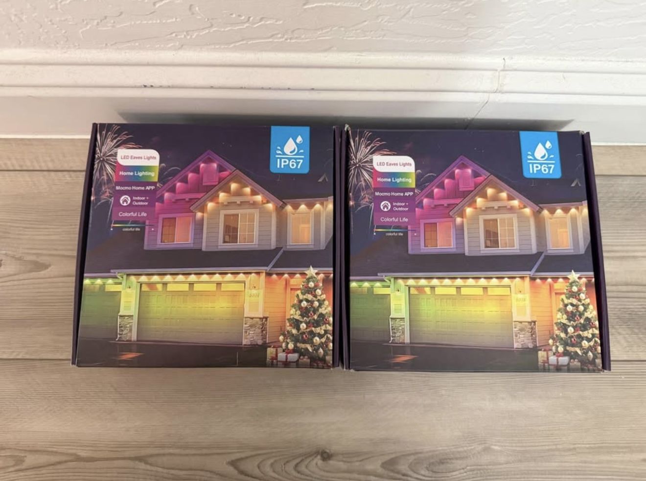 Brand New 100FT Permanent Outdoor Lights,RGB+IC Eaves Lights with App & Remote Control,