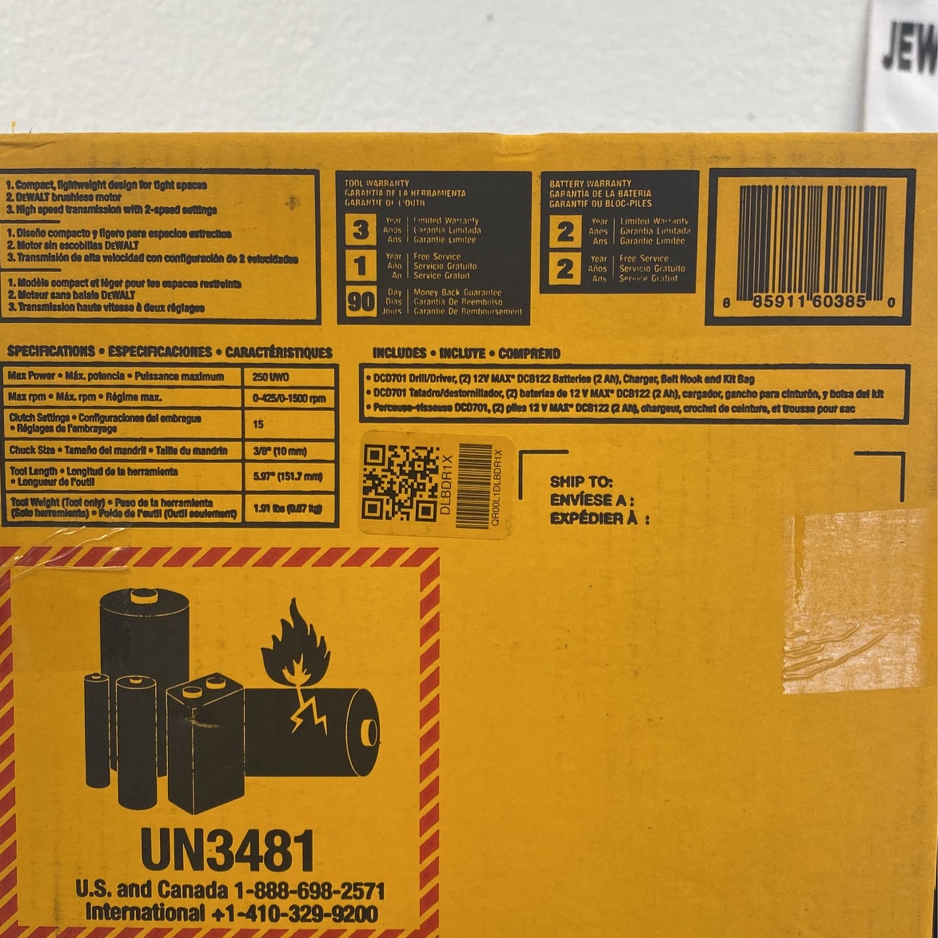 Dewalt DCD701F2 Drill