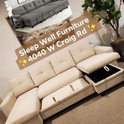 ✨️ Double Chaise Sectional Sofa ✨️ Furniture Queen Bedrooms, Dining Avail 