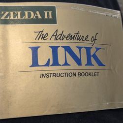 Zelda II: The Adventure of Link original manual only in good condition 