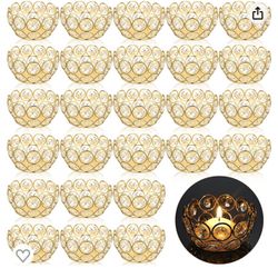 Small Gold Candle Holders 