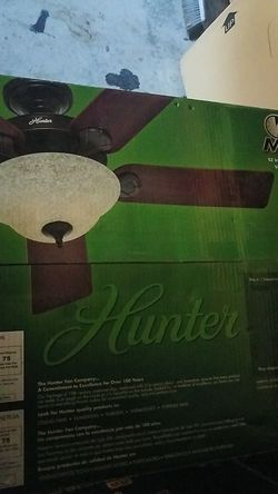 Brand new in sealed box, Hunter 5 minute ceiling fan